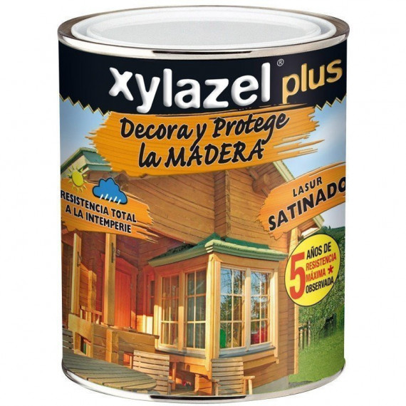 Lazur Xylazel Protector Plus Satinado 5 Años 750 Ml