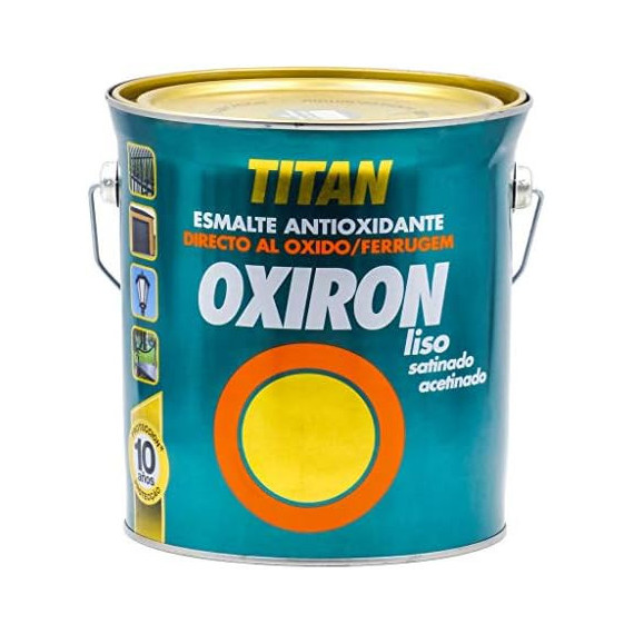 Pintura Titan Oxiron Esmalte Antioxidante Efecto Forja Satinado 4 Litros