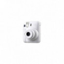 FUJIFILM Camara Mini Instax 12 Kit Color Blanco  + Papel 10 Fotos + 3 Portara Retratos