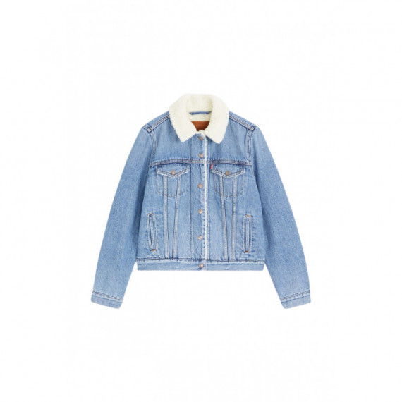 Chaquetas Mujer Chaqueta Levi's® Trucker Type Iii Sherpa Indigo Worn In  LEVI'S