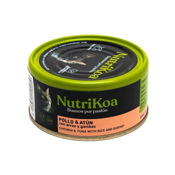 NUTRIKOA Gato Adulto Clasica Gambas Lata 170 Gr