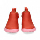 Elasticos Lados Rosa Botin Piel Rojo  CAMPER