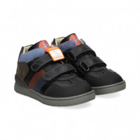 Botin 2 Velcros Costuras Multi Negro  BIOMECANICS