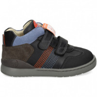 Botin 2 Velcros Costuras Multi Negro  BIOMECANICS