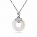 Collar plata 925 piedra natural