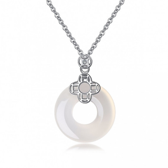 Collar plata 925 piedra natural