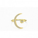 Anillo plata 925 luna estrella