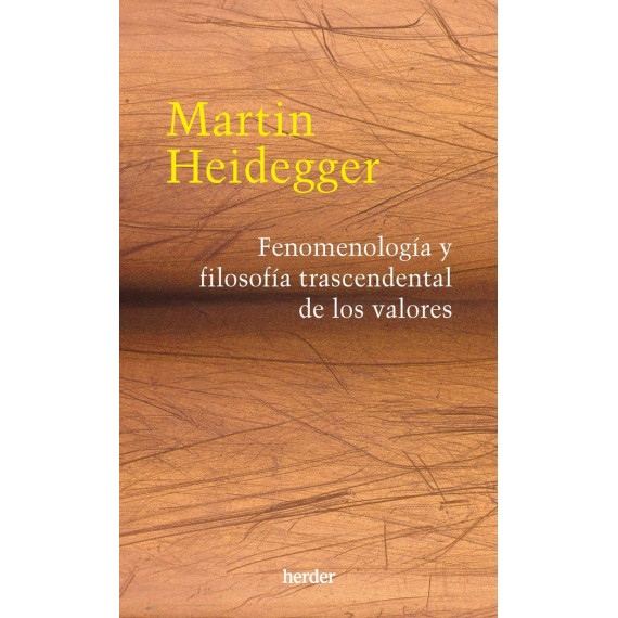 Fenomenologia y Filosofia Trascendental de los Valores