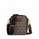 Mini Bandolera Ederlo con Logo G Cube de GUESS