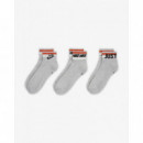 Calcetines NIKE Grises Al Tobillo
