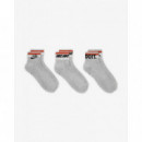Calcetines NIKE Grises Al Tobillo