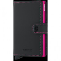 Miniwallet Matte Black & Fuchsia  SECRID