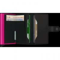 Miniwallet Matte Black & Fuchsia  SECRID