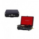 SUNSTECH Tocadiscos PXR6SBT con Bluetooth, Radio, Usb, Sd y Mmc, Aux Color Negro