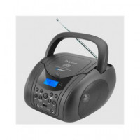 NEVIR Reproductor Radio, CD,MP3 Portatil NVR-483 Bt,usb Negro