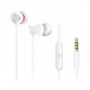 AIWA Auricular Estereo con Microfono ESTM-50SL con Cable Jack 3.5MM Blanco