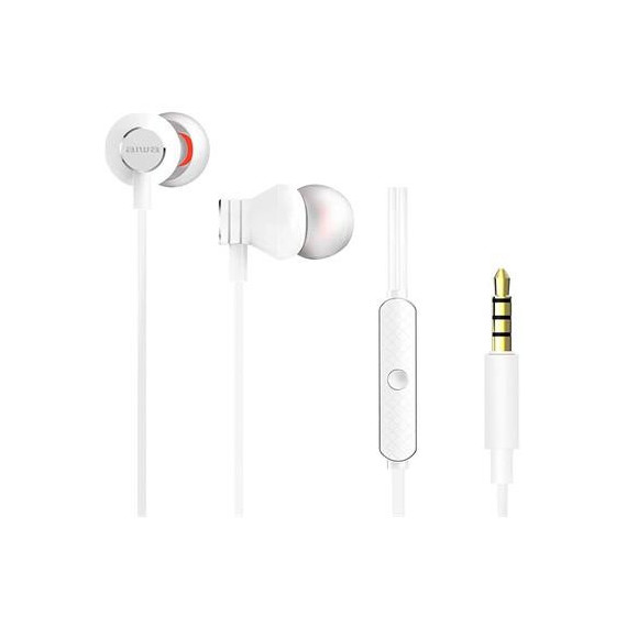 AIWA Auricular Estereo con Microfono ESTM-50SL con Cable Jack 3.5MM Blanco