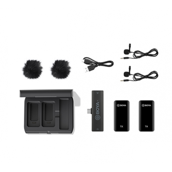 Micrófono Doble Inalámbrico Usb-c BOYA XM6-K6