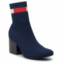 Botas y Botines Flag Sock Mid Heel Boot  TOMMY HILFIGER - Guanxe Atlantic Marketplace
