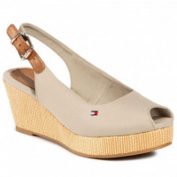 Cuñas Iconic Elba Sling Back Wedge  TOMMY HILFIGER - Guanxe Atlantic Marketplace