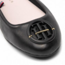 Bailarinas Th Hardware Leather Ballerina  TOMMY HILFIGER