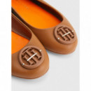 Bailarinas Th Hardware Leather Ballerina  TOMMY HILFIGER