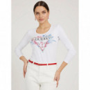 Camisetas Manga Larga Ls Cn Bente Tee  GUESS