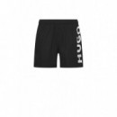 Boxer Baño Abas Negro  HUGO