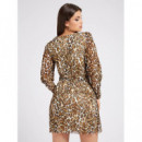 Vestidos Vestido GUESS Enora Estampado Leopardo