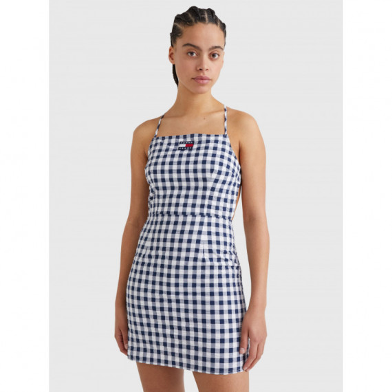 Vestidos Tjw Gingham Open Back Mini Dress  TOMMY JEANS