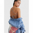 Vestidos Tjw Gingham Open Back Mini Dress  TOMMY JEANS