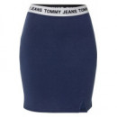 Faldas Cortas Tjw Logo Waistband Hwk Skirt  TOMMY JEANS