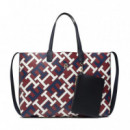 Bolsos Iconic Tommy Tote Monogram  TOMMY HILFIGER