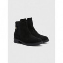 Botas y Botines Th Suede Flat Boot  TOMMY HILFIGER