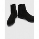 Botas y Botines Th Suede Flat Boot  TOMMY HILFIGER