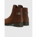 Botas y Botines Th Suede Flat Boot  TOMMY HILFIGER