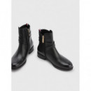 Botas y Botines Th Belt Flat Boot  TOMMY HILFIGER