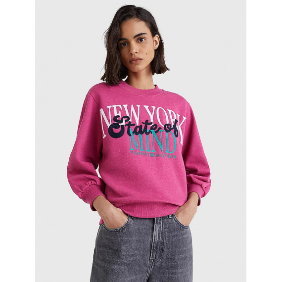 Sudaderas Reg Slogan C-nk Puff Slv Swtshrt  TOMMY HILFIGER