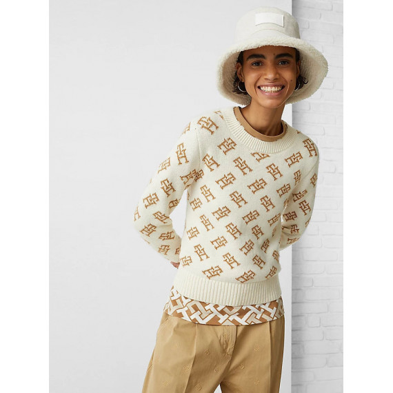 Jersey Monogram C-nk Sweater  TOMMY HILFIGER