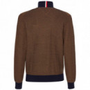 Jersey 2-TONE Zip Mock  TOMMY HILFIGER