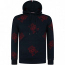 Sudaderas Critter Monogram Hoody Marino  TOMMY HILFIGER