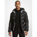 Chaquetas y Abrigos Hooded Logo Tape Puffer Negro  MICHAEL KORS