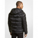 Chaquetas y Abrigos Hooded Logo Tape Puffer Negro  MICHAEL KORS