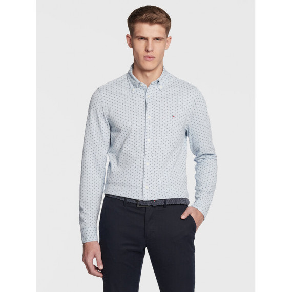 Camisas Knitted Mini Print Sf Shirt  TOMMY HILFIGER