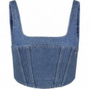 Camisetas sin Manga Tjw Denim Corset Top  TOMMY JEANS