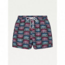Boxer Baño Sf Short Drawstring-print  TOMMY HILFIGER