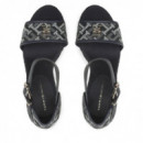 Cuñas Th Monogram Denim Wedge  TOMMY HILFIGER