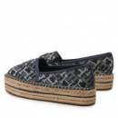 Alpargatas Th Monogram Denim Espadrille  TOMMY HILFIGER