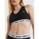 Sujetadores Deportivos Tjm Super Crop V-logo Waistand  TOMMY HILFIGER