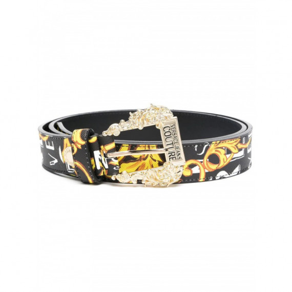 Ceinture Logo Couture Saffiano Saffiano VERSACE